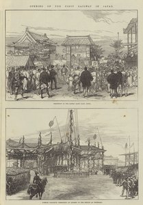 日本で最初の鉄道の開通 作： Sir John Charles Robinson